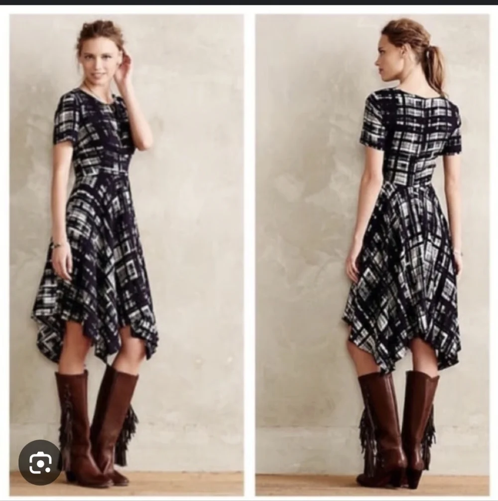 Corey Lynn Calter Black and White Asymmetrical Dress - Picture 3 of 10